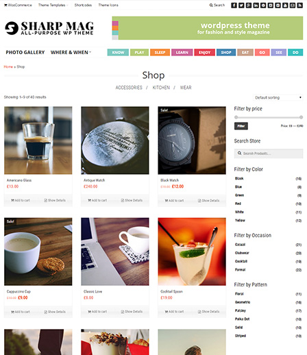Homepage Shop